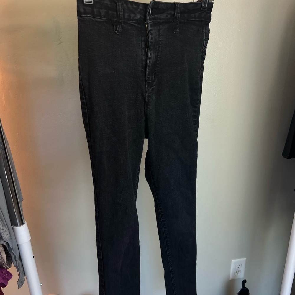 Fashion Nova High Waisted Black Skinny Jeans